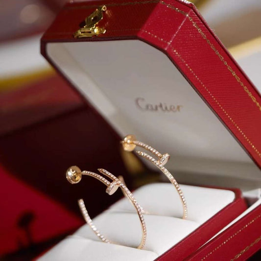 Cartier Juste un Clou Nail Diamond Earrings JWLH0153