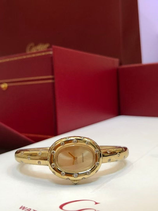 Cartier Moissanite Diamonds Wrist Watch WTJN25100