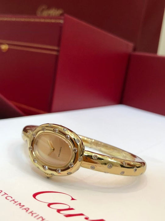 Cartier Moissanite Diamonds Wrist Watch WTJN25100