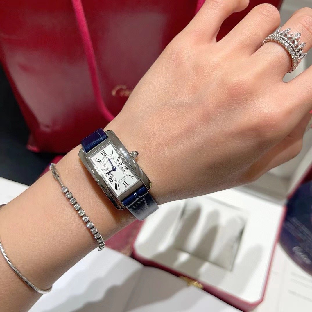 Cartier Tank Americaine De Wrist Watch WTJN25116