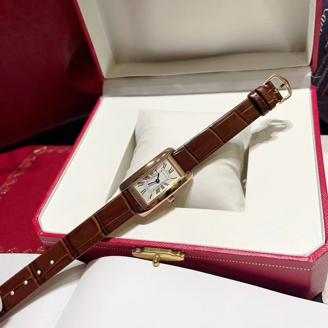 Cartier Tank Americaine De Wrist Watch WTJN25117