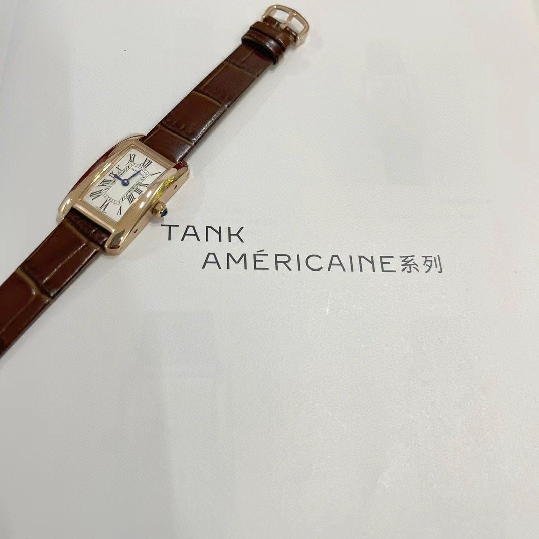 Cartier Tank Americaine De Wrist Watch WTJN25117