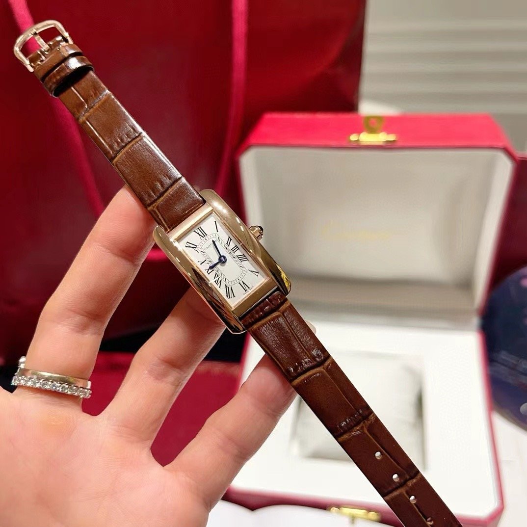 Cartier Tank Americaine De Wrist Watch WTJN25117