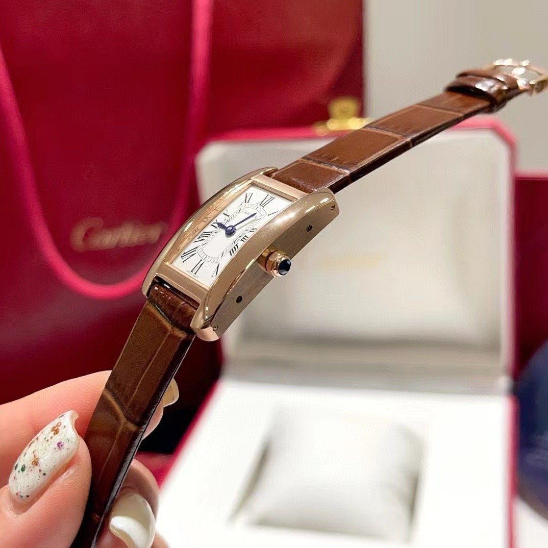 Cartier Tank Americaine De Wrist Watch WTJN25117