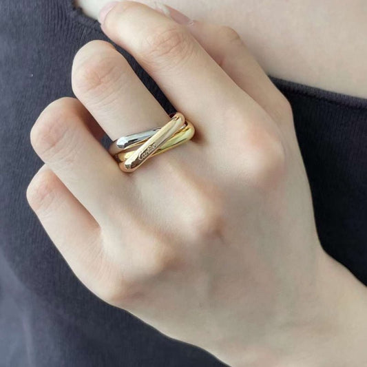 Cartier Three Ring Diamond Rings JWLH0158