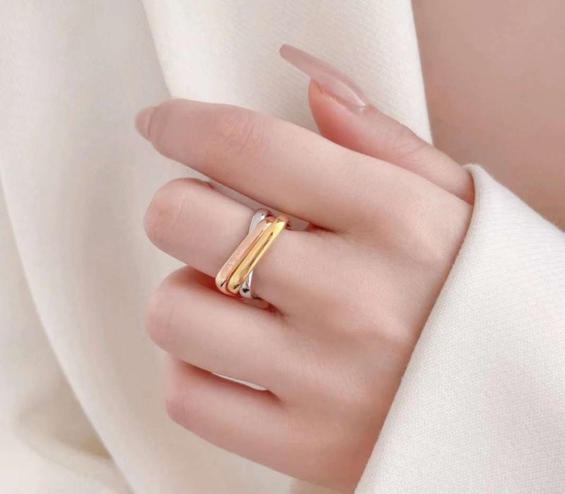 Cartier Three Ring Diamond Rings JWLH0158