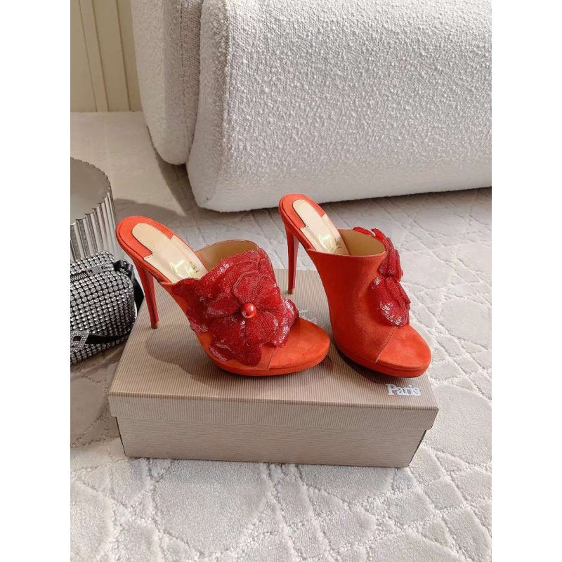 Christian Louboutin High Heeled Red Soul Shoes SH010120