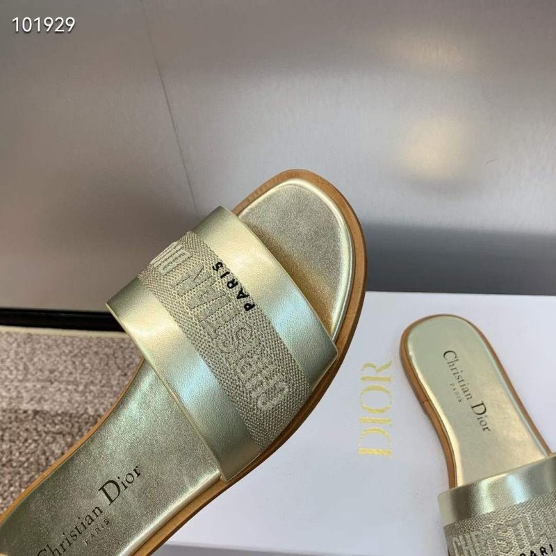 Dior CD Embroidery Sandals SH010138