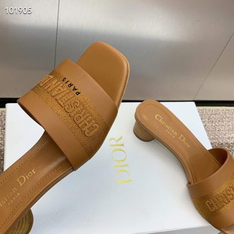 Dior CD Embroidery Sandals SH010147