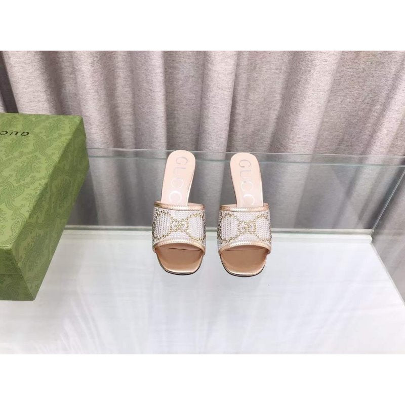 Gucci Double G Heeled Slippers SH010202