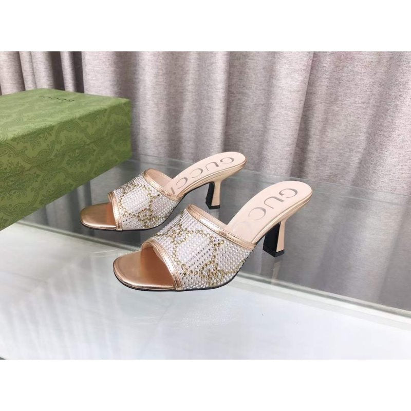 Gucci Double G Heeled Slippers SH010202