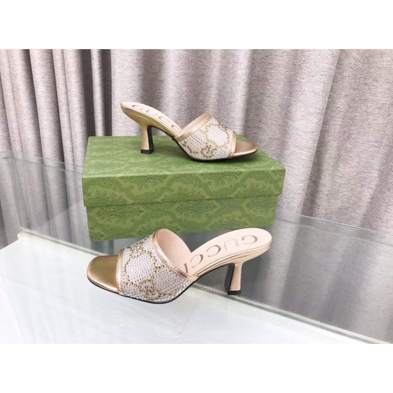 Gucci Double G Heeled Slippers SH010202