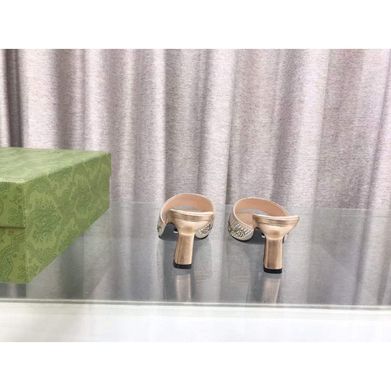 Gucci Double G Heeled Slippers SH010202