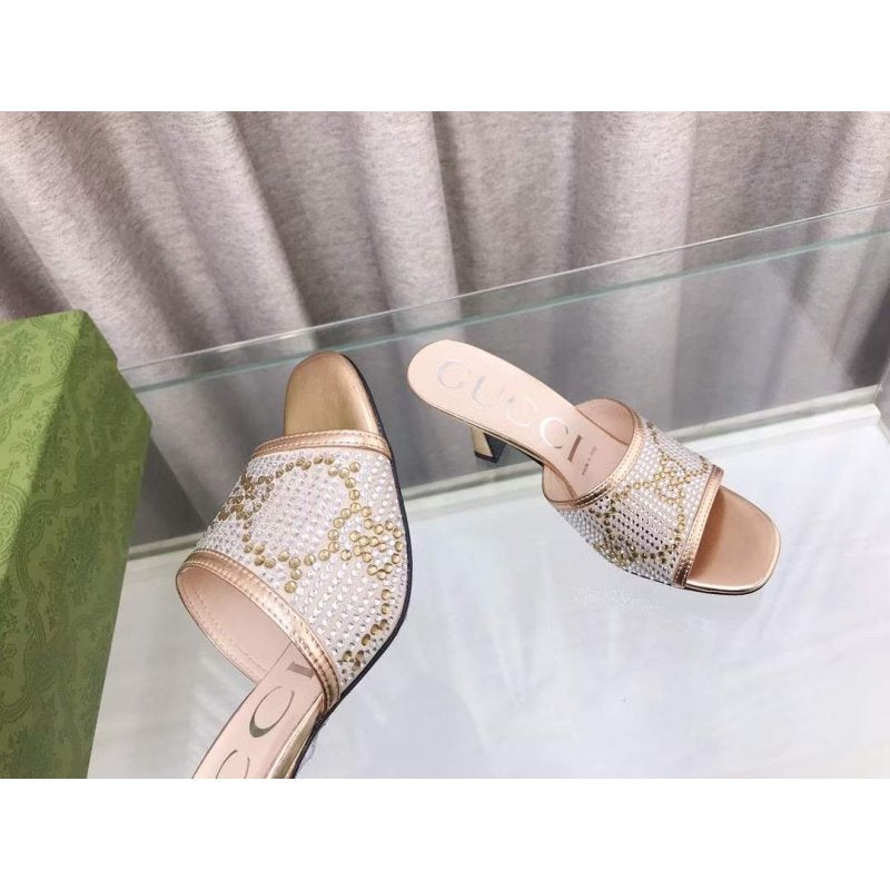 Gucci Double G Heeled Slippers SH010202