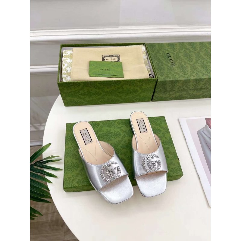 Gucci G Crystal Slippers SH010260