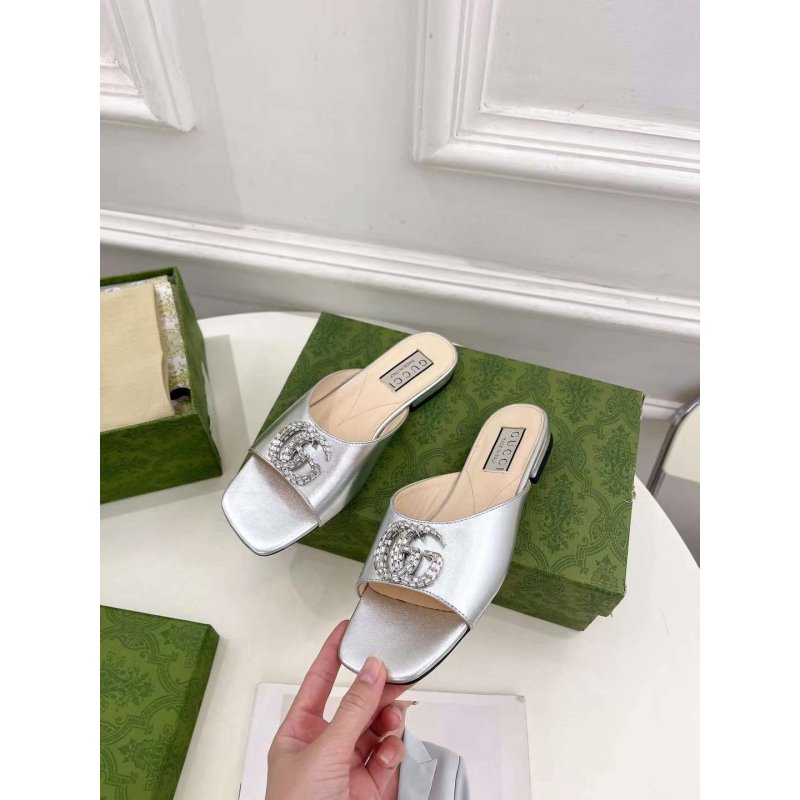 Gucci G Crystal Slippers SH010260