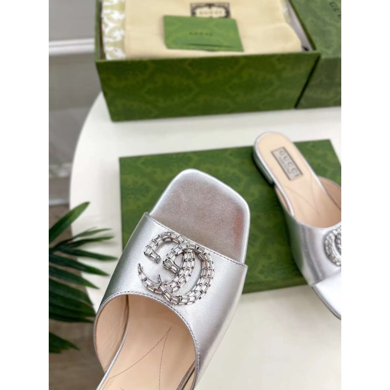 Gucci G Crystal Slippers SH010260