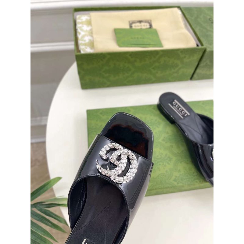 Gucci G Crystal Slippers SH010262