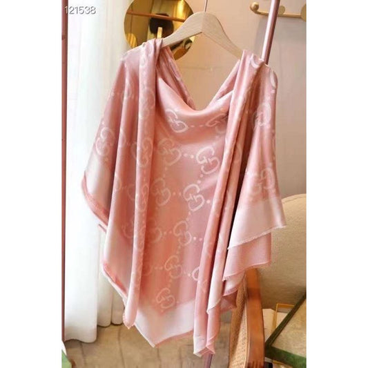 Gucci Muberry Silk and Wool Scarf SS001058