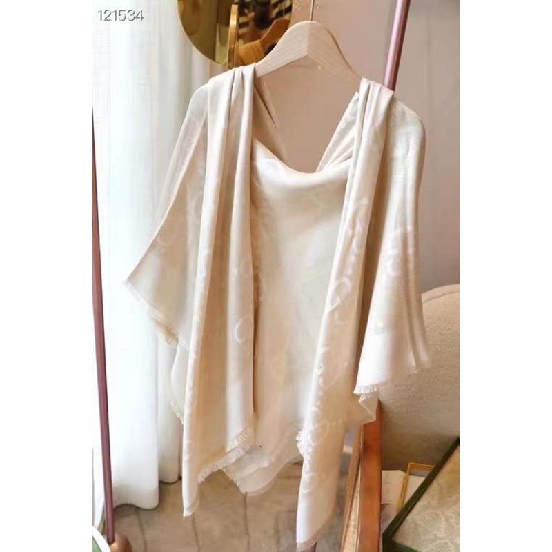 Gucci Muberry Silk and Wool Scarf SS001059
