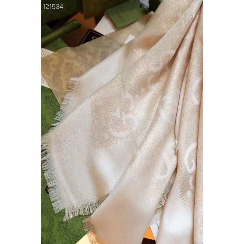 Gucci Muberry Silk and Wool Scarf SS001059