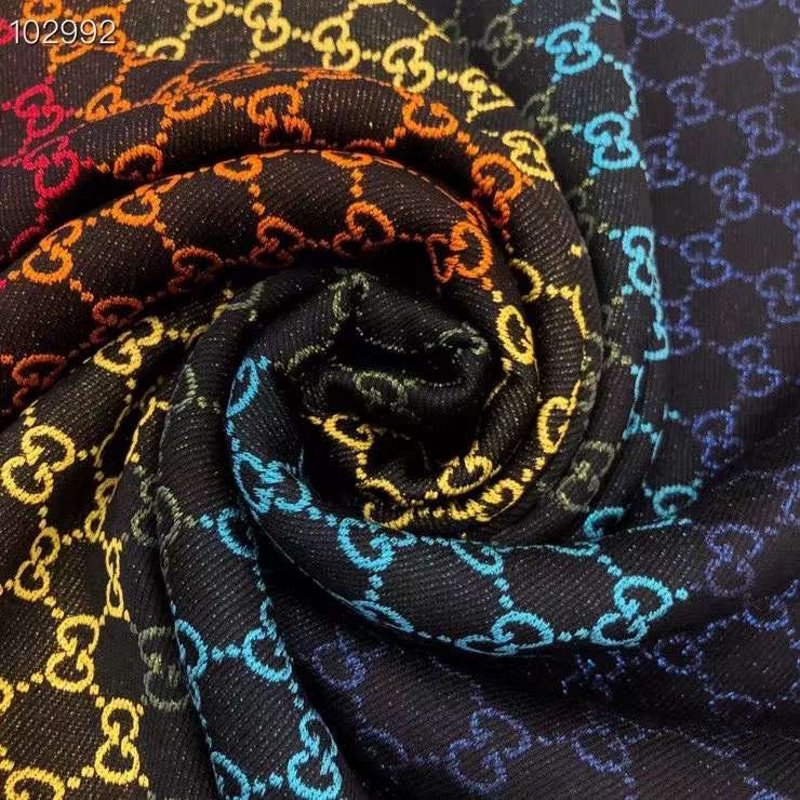 Gucci Rayon and Cotton Scarf SS001061