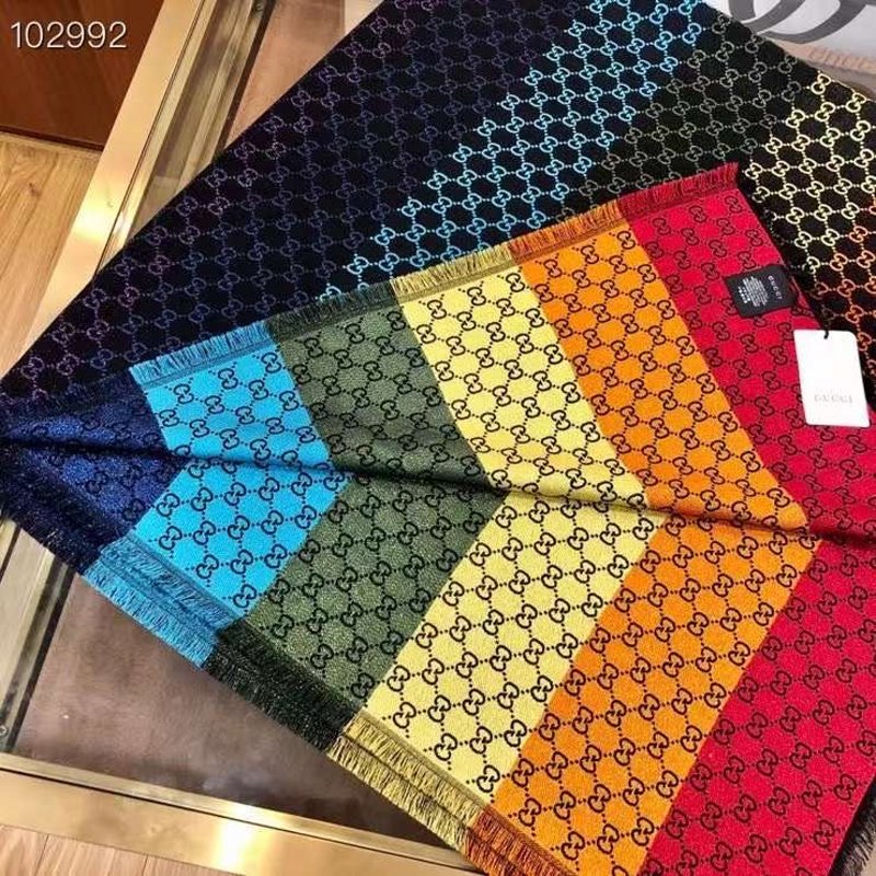 Gucci Rayon and Cotton Scarf SS001061