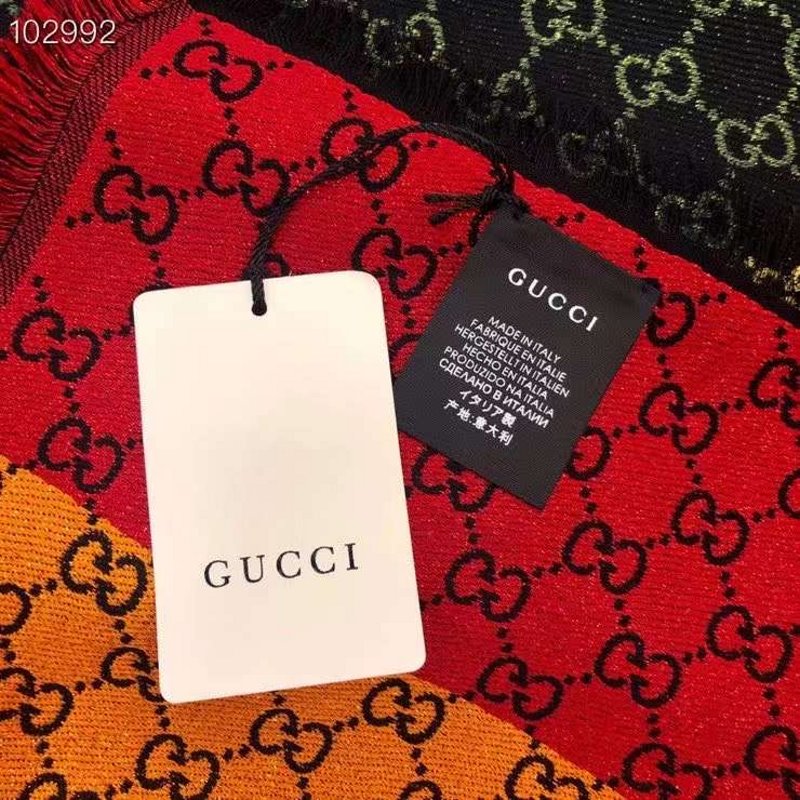 Gucci Rayon and Cotton Scarf SS001061