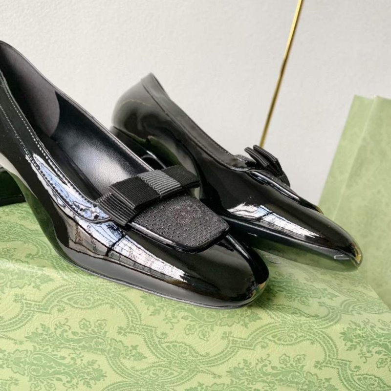 Gucci Square Head Single Shoes SH00239