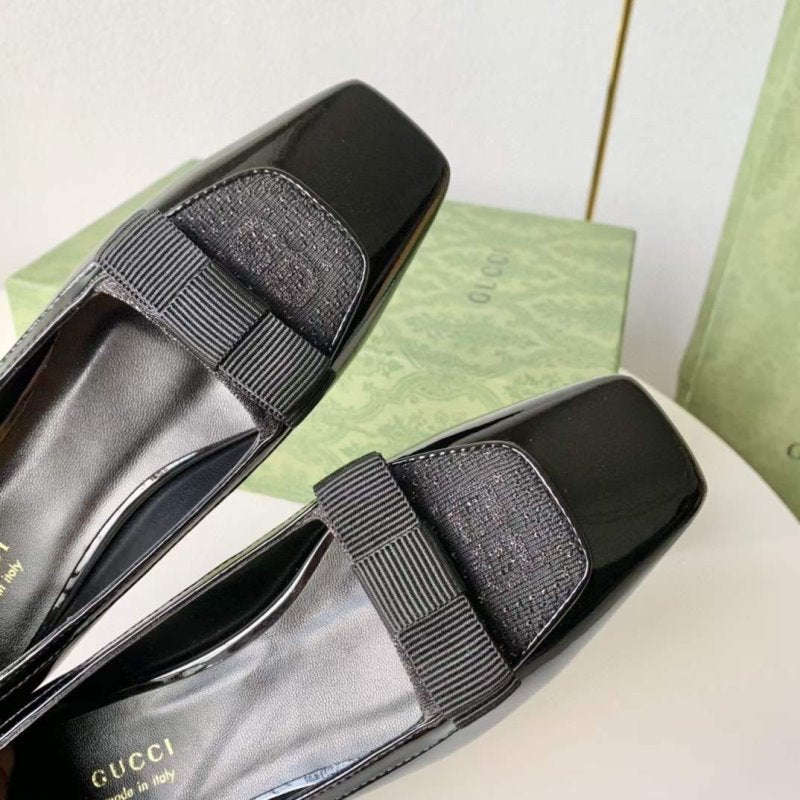 Gucci Square Head Single Shoes SH00240