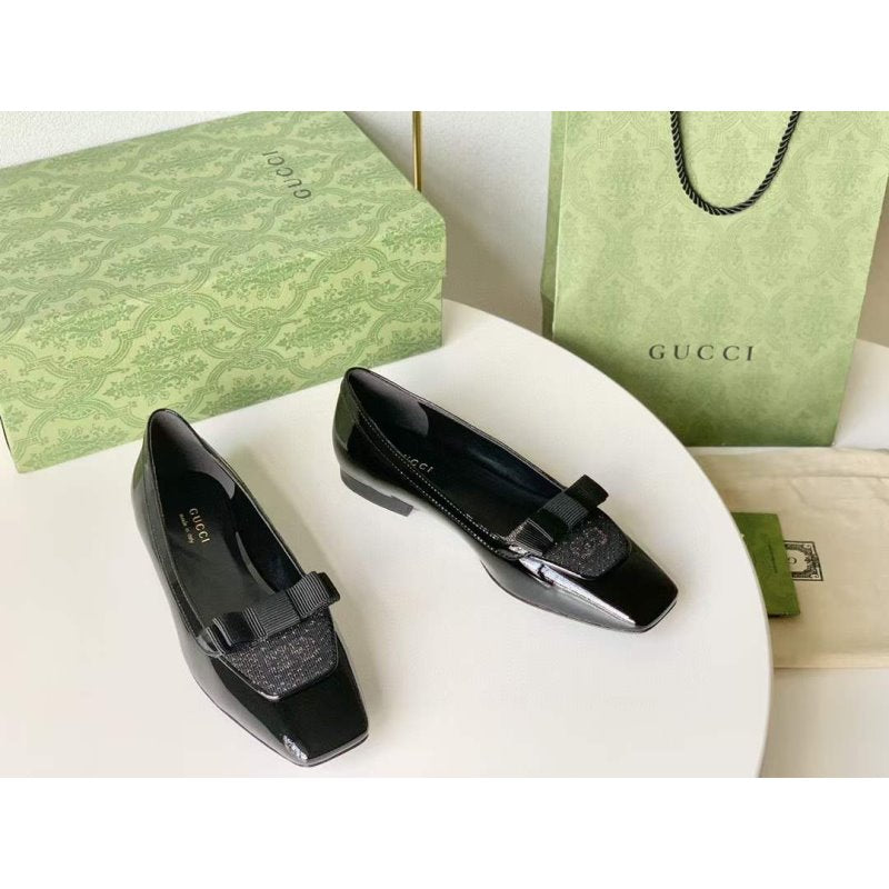 Gucci Square Head Single Shoes SH00240