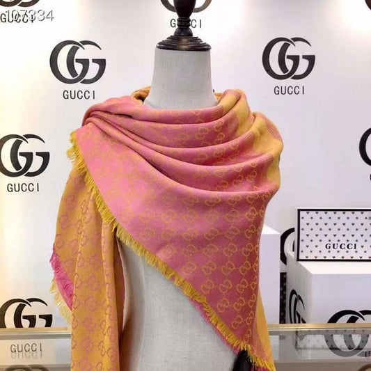 Gucci Wool and Silk Square Scarf SS001064
