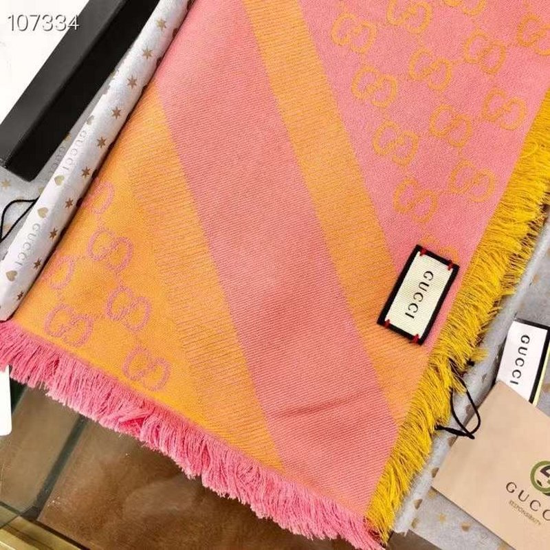 Gucci Wool and Silk Square Scarf SS001064