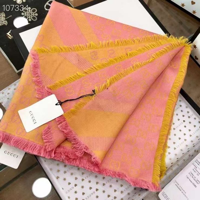 Gucci Wool and Silk Square Scarf SS001064