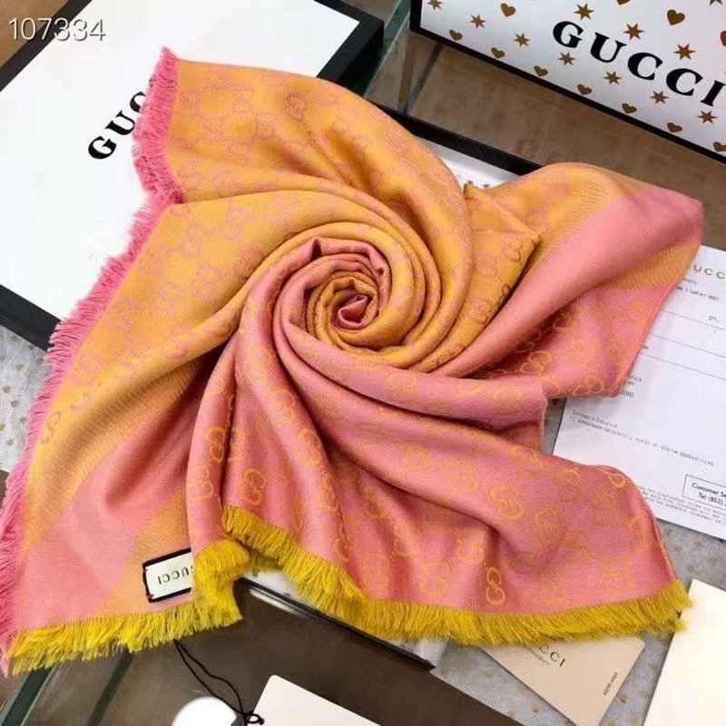 Gucci Wool and Silk Square Scarf SS001064