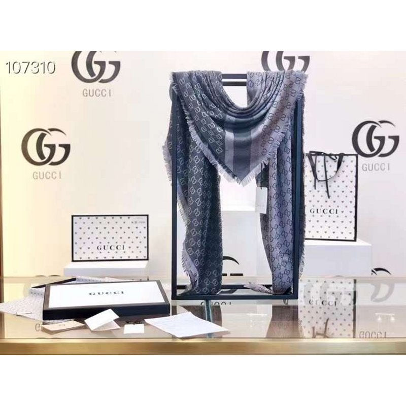 Gucci Wool and Silk Square Scarf SS001065