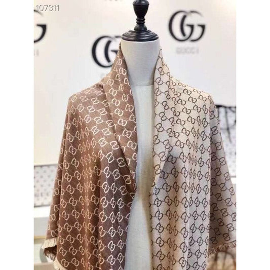 Gucci Wool and Silk Square Scarf SS001067