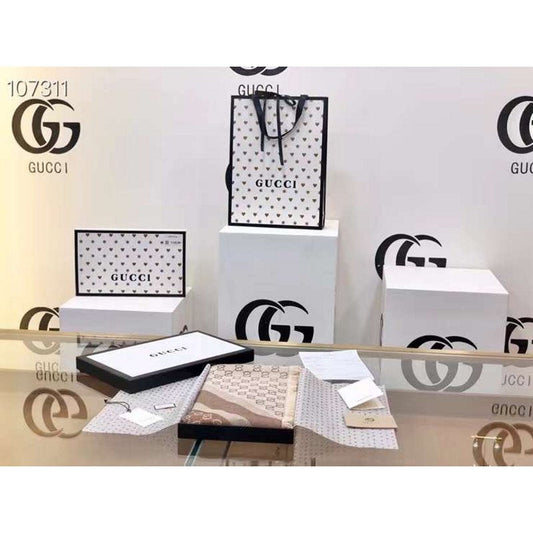 Gucci Wool and Silk Square Scarf SS001067