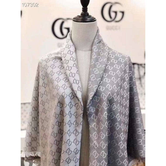 Gucci Wool and Silk Square Scarf SS001068