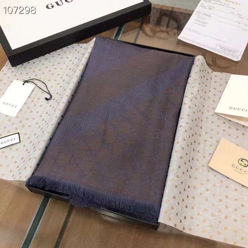 Gucci Wool and Silk Square Scarf SS001069