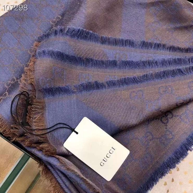 Gucci Wool and Silk Square Scarf SS001069