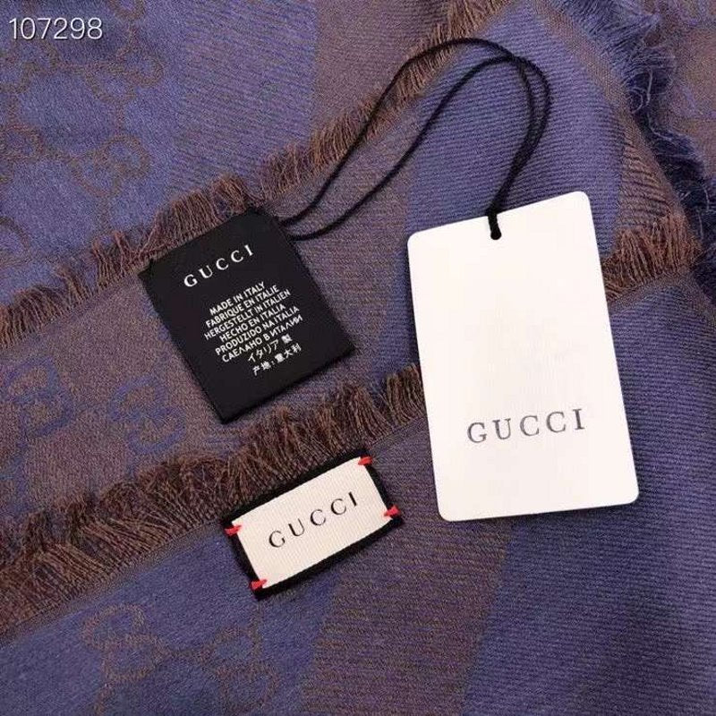 Gucci Wool and Silk Square Scarf SS001069