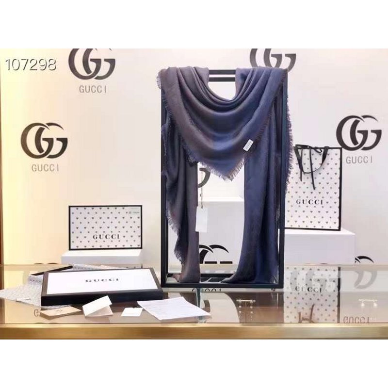 Gucci Wool and Silk Square Scarf SS001069