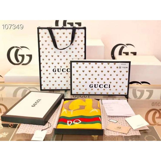 Gucci Wool and Silk Square Scarf SS001070