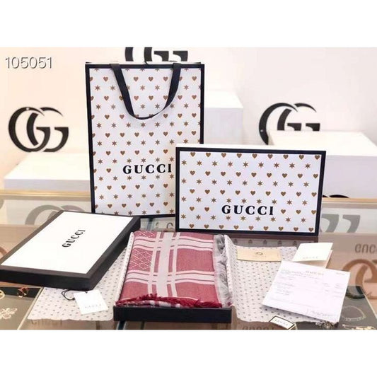 Gucci Wool and Silk Square Scarf SS001071