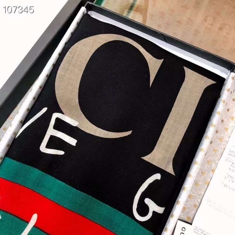 Gucci Wool and Silk Square Scarf SS001072
