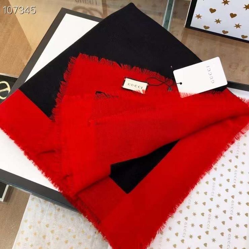 Gucci Wool and Silk Square Scarf SS001072