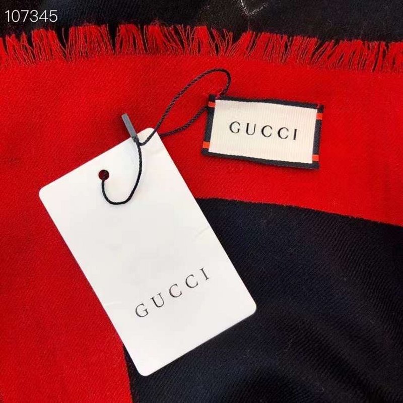 Gucci Wool and Silk Square Scarf SS001072