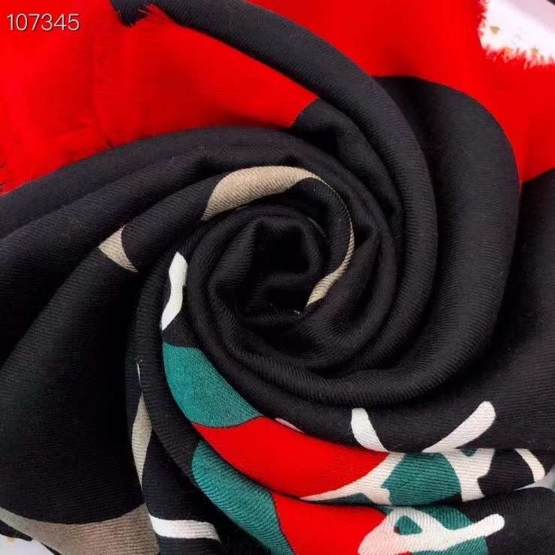 Gucci Wool and Silk Square Scarf SS001072
