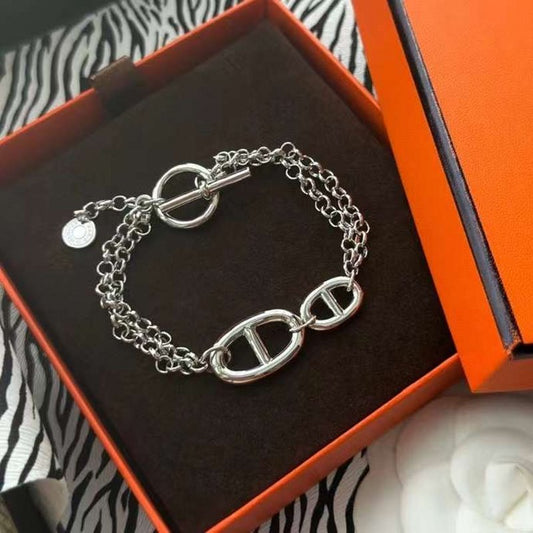 Hermes  Farandole Pig Nose Necklace JWLH0023